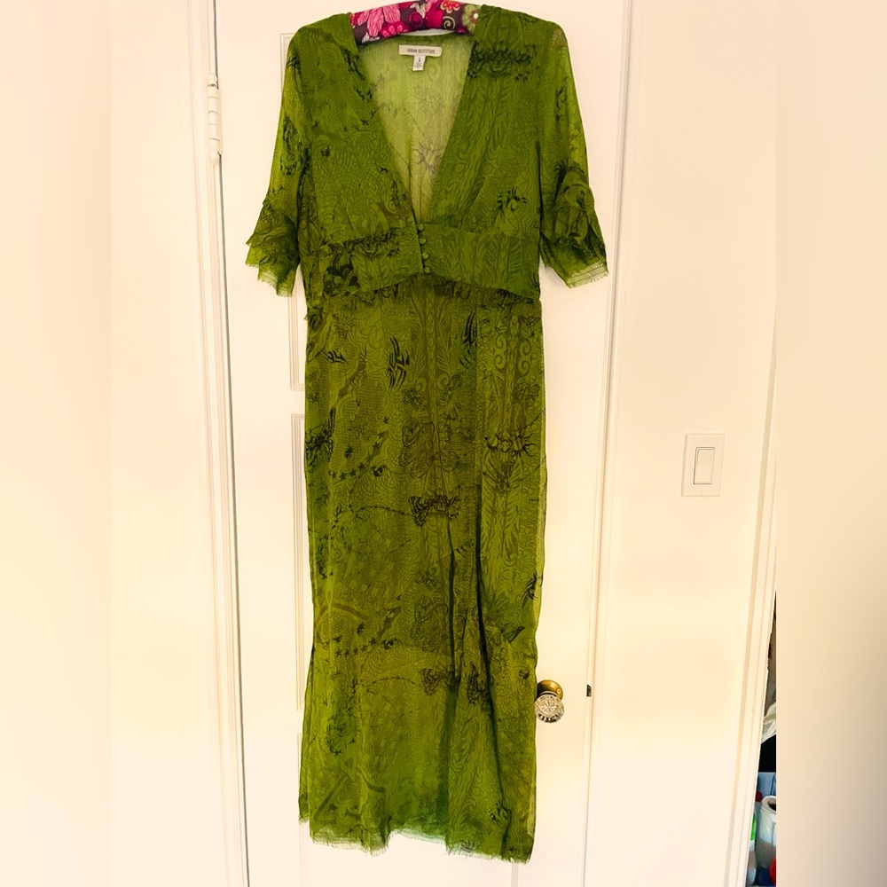 Urban Outfitters Boho Spring Sheer Overlay Dress